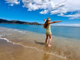 The beach