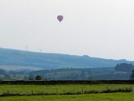Hot air balloon nearby