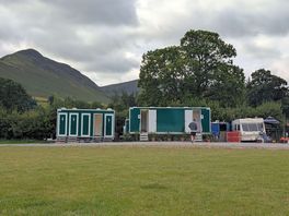 Toilet and shower block