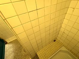 Shower recess - black mould - drain smells of sewage.