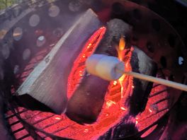 Fire pits for toasting marshmallows 😋