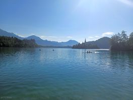 Ranní jezero bled