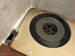 Unclean and appears to be more than needing a quick wipe.