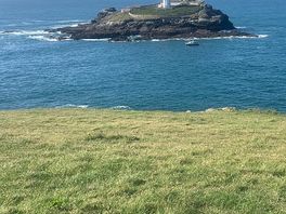 Godrevy lighthouse, just round the corner, in close proximity to a beach load of seals