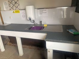 Wash up area