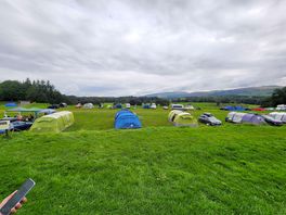 View of camping field