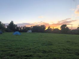 Sunset over camp