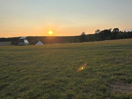 Sunset over downs