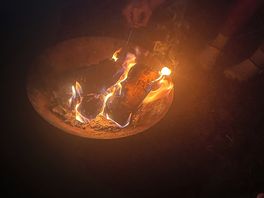 Fire pits can be hired