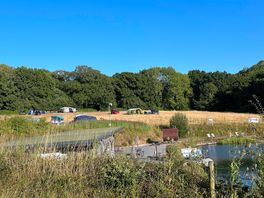 View of the camping field.