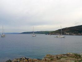 Just down from the site