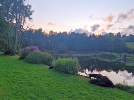 Sunset over the lake