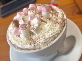 Hot chocolate from coffee shop