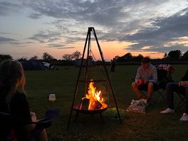 Lovely fire during the evening