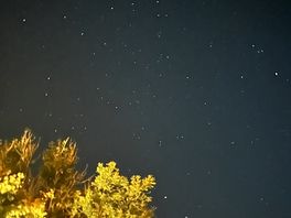 The sky at night above our tent!