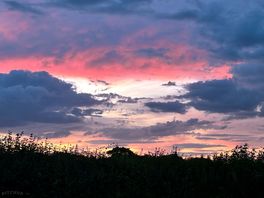 Sun set over the campsite