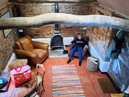 The living room of the bothy