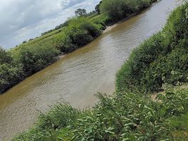 Watching the river was very peaceful