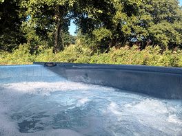 View from hot tub!
