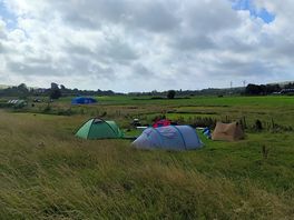 View over our tents