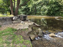 Stream running through the village
