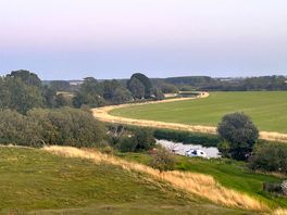 River nene from forheringhay castle adjacent to campsite