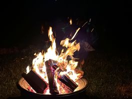 Chilling by the campfire