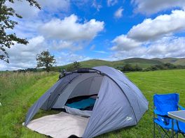 Our tent pitched up