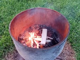 The camp fire