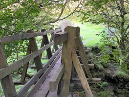 Bridge over to walking trails
