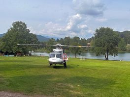 Helicopter landed when we was on site which was exciting