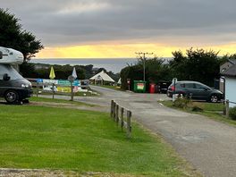 Views across to widemouth bay from my pitch