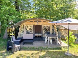 Front of the tent
