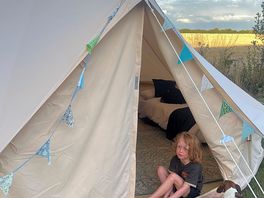 Bell tent was so luxurious