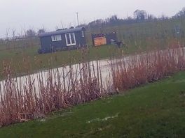 Our cabin from other side of the lake