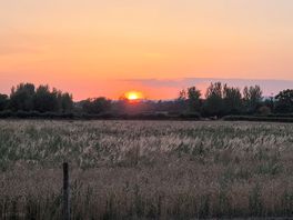 Sunset of the malvern hills from the campsite