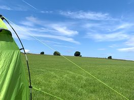 Our positioning in the lower right of the campsite