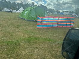 Big site not allocated spots so can set up nicely