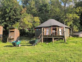 Outside of yurt