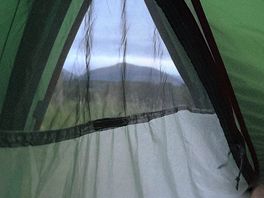 Amazing views from inside tent