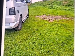 Clearly not on a pitch clearly no electric available clearly didn't want to be here.