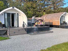 Outside with patio