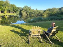 Morning coffee by the lake