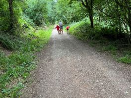 The style of paths through the surrounding forest, a few bumps but the i candy pram was fine.