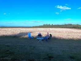 At our campervan pitch for the night