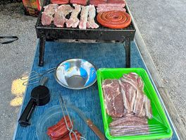 Barbacoa en la parcela