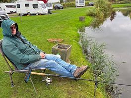 Fishing in a lovely lake