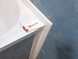 Left on the side of the bath