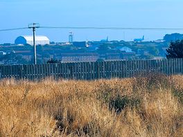 The airport from the dog walking field. we never heard any noise from here.