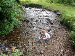Hours spent playing on little river.